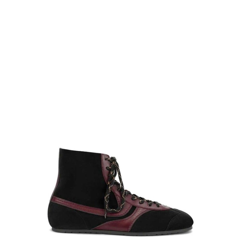 Dries Van Noten Men Suede High-Top Sneakers